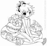 Chibi Coloring Yampuff Boy Pages Deviantart Kids Strawberry Commission Lineart Adult Anime Color Sheets sketch template