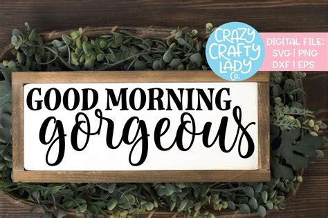 Hello Handsome And Good Morning Gorgeous Svg Cut File Bundle