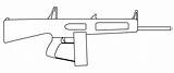 Shotgun Aa12 sketch template