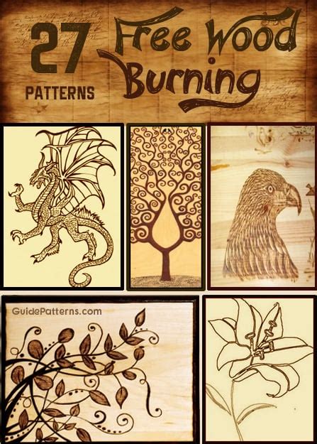 wood burning pattern ideas guide patterns