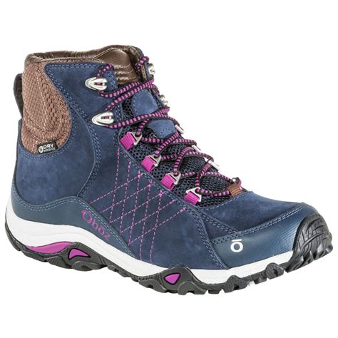 oboz womens sapphire mid  dry waterproof hiking boots wide eastern