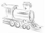 Locomotora Tren Facil Zug Chuk Eisenbahn sketch template
