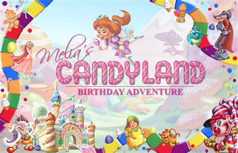 candy land birthday invitation udan studio  portfolio candyland