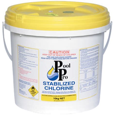 stabilised granular chlorine kg  pool shop melbourne