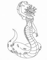 Medusa Coloring Pages Demon Drawing Body Tartarus Line Color Tattoo Printable Template Print Getdrawings Sketch sketch template