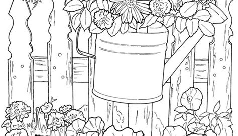 summer flowers adult coloring pages pinterest gardens coloring
