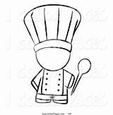 Chef Hat Coloring Color Getcolorings Pages Fat Spoon Clipart sketch template