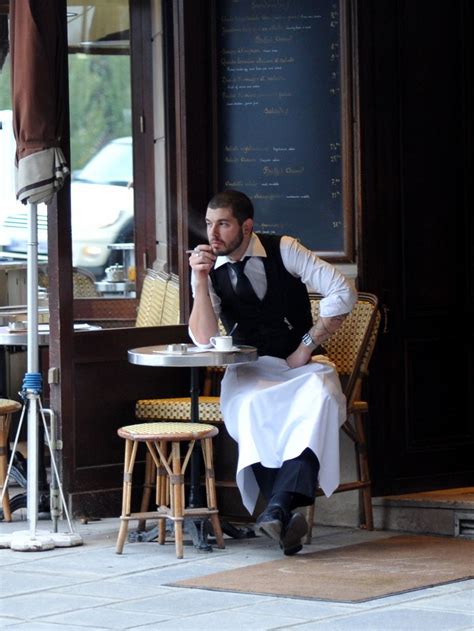 Parisian Waiter Taking A Breather Uniforms In 2019