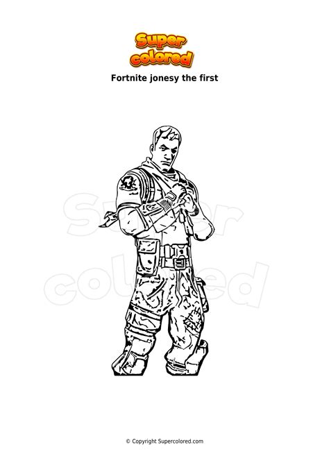 fortnite jones  coloring pages