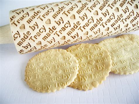 give cookies an artistic look with embossed rolling pins