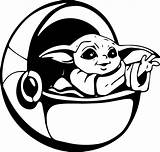 Yoda Pod Retromatti Mandalorian Grogu Coloriage Dxf Bébé Decal Pochoir Peeking Mandala Malvorlagen Ears Créations Getbutton 3ab561 Signup Fathers sketch template