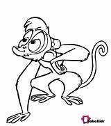 Abu Monkey Bubakids Pet Coloring Ads Google sketch template