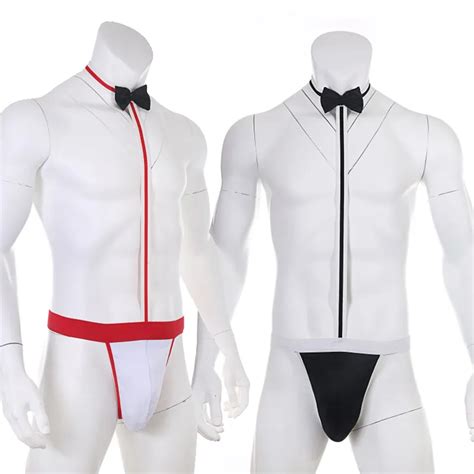 gay men sexy collared borat mankini costume erotic penis pouch g string
