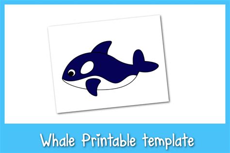 printable whale template frosting  glue easy crafts games