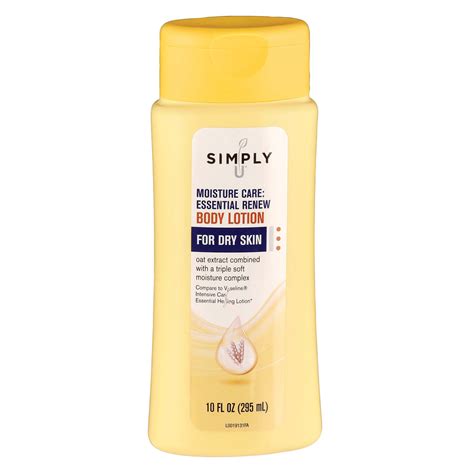 simply  moisture care essential renew body lotion  dry skin shop moisturizers