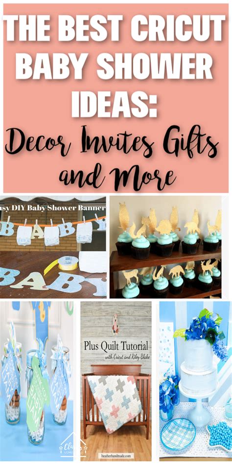 easy cricut baby shower ideas gifts decor    clarks