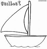 Boat Coloring Sailboat Pages Preschool Print Template Sheet Pdf Popular Templates sketch template