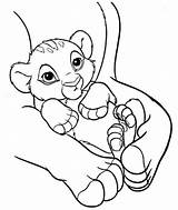 Coloring Pages Lion Baby King Simba Cub Colouring Kids Disney Arms His Mother Print Printable Template Cubs Fun Pride Clipart sketch template