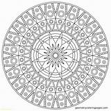Mandala Pages Coloring Intricate Unique Printable Getcolorings Color sketch template