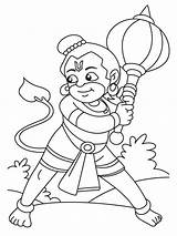 Hanuman Getcolorings Col sketch template