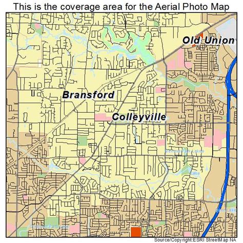 aerial photography map  colleyville tx texas