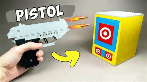 lego pistol easy lego tutorial youtube