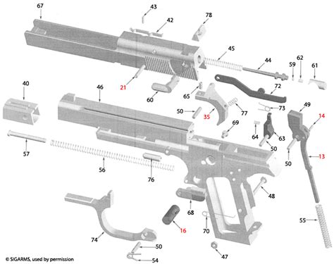 sig sauer trailside schematics gun parts home brownells australia