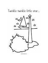 Twinkle Star Little Worksheet Coloring Lighthouse Noodle Change Template Twistynoodle Built California Usa Stars Outline sketch template