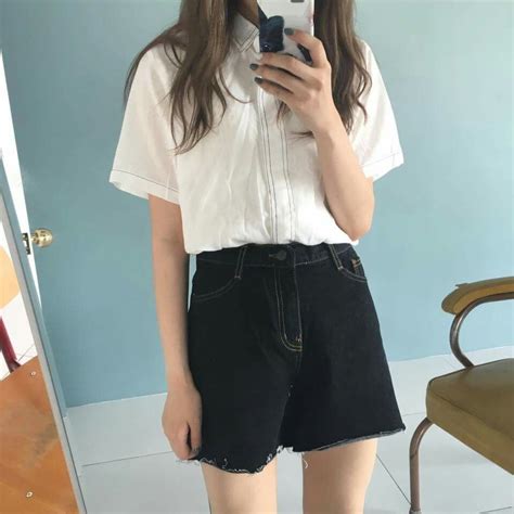 pinterest heyitssavxo denim shorts outfit denim skirt japanese