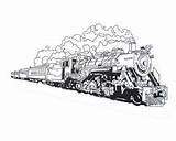 Trains Locomotive sketch template
