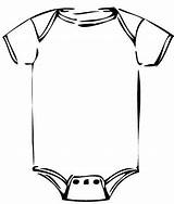 Onesie Baby Outline Clipart Coloring Onsie Pages Cliparts Shower Shirt Color Colouring Boy Clip Grow Printable Red Sketch Diaper Onesies sketch template