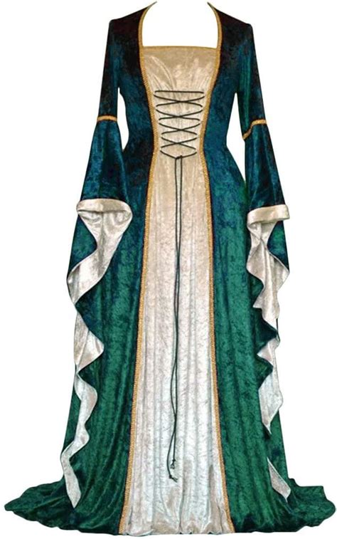 clearance renaissance dress forthery womens medieval costume dress lace
