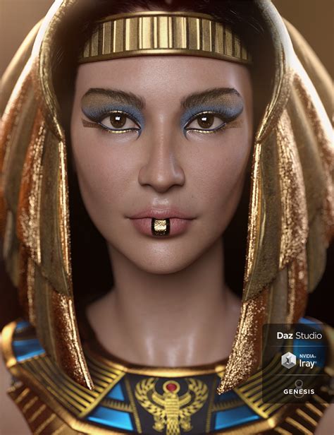 egyptian pharaoh makeup daz 3d
