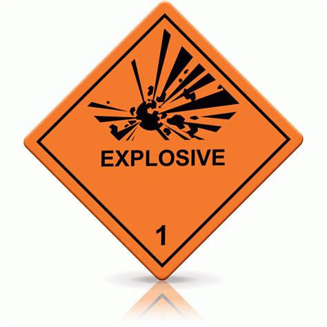 buy explosive  labels hazard warning diamonds