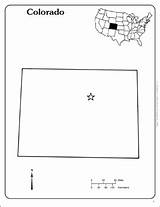 Colorado Map Outline State Teachables Scholastic sketch template