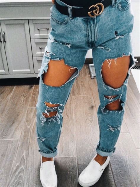 Pinterest Chloealcindorr Cute Ripped Jeans Ripped