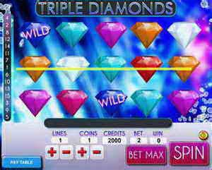 triple diamonds  slot machine  play game   slots