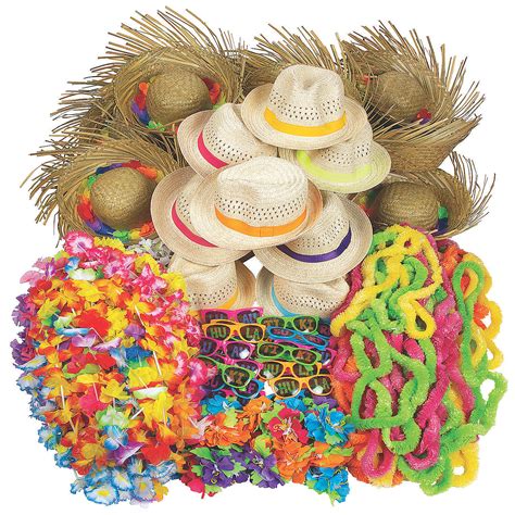 luau wearables kit for 50 party supplies 156 pieces ebay