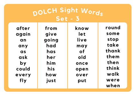 kids sight words worksheets  dolch sight words level
