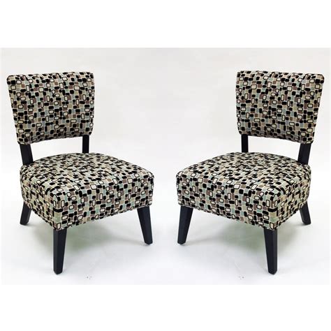geometric fabric modern accent chairs set    shipping today