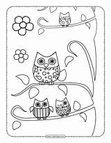 Owls Nocturnal sketch template
