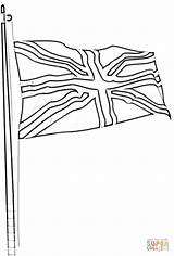 Coloring Flag British sketch template