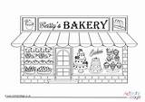 Bakers Colouring sketch template