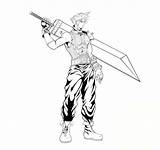 Cloud Final Fantasy Coloring Pages Strife Search Again Bar Case Looking Don Print Use Find sketch template