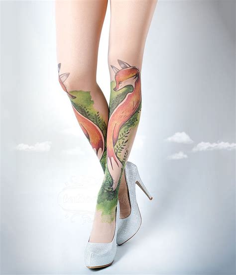 Artistically Patterned Tights Look Like Real Leg Sleeve Tattoos