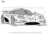 Koenigsegg Drawingtutorials101 Carros Kolorowanki Ausmalen Malvorlagen sketch template