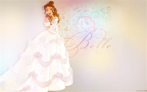 belles wedding dress disney princess wallpaper  fanpop