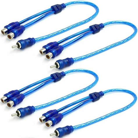 absolute rca audio cable  adapter splitter  male   female plug cable walmartcom