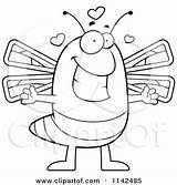 Dragonfly Loving Clipart Cartoon Coloring Thoman Cory Outlined Vector Gravy Template sketch template