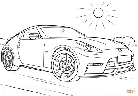 nissan coloring pages murano cars gtr printable gt color supercoloring